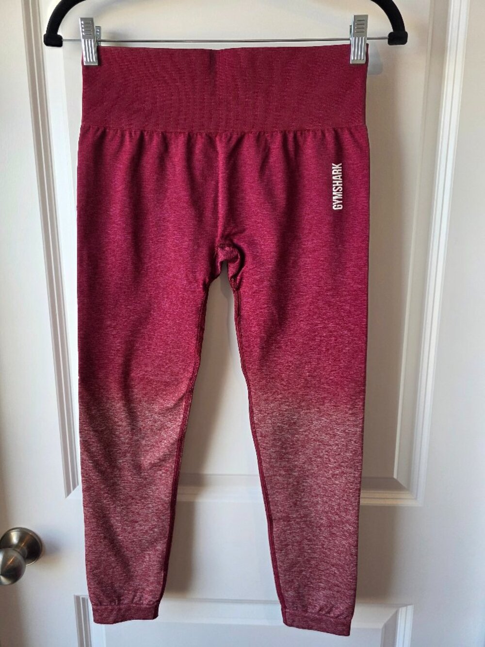 Large Gymshark Women's Burgundy Adapt Ombre Seamless Leggings
